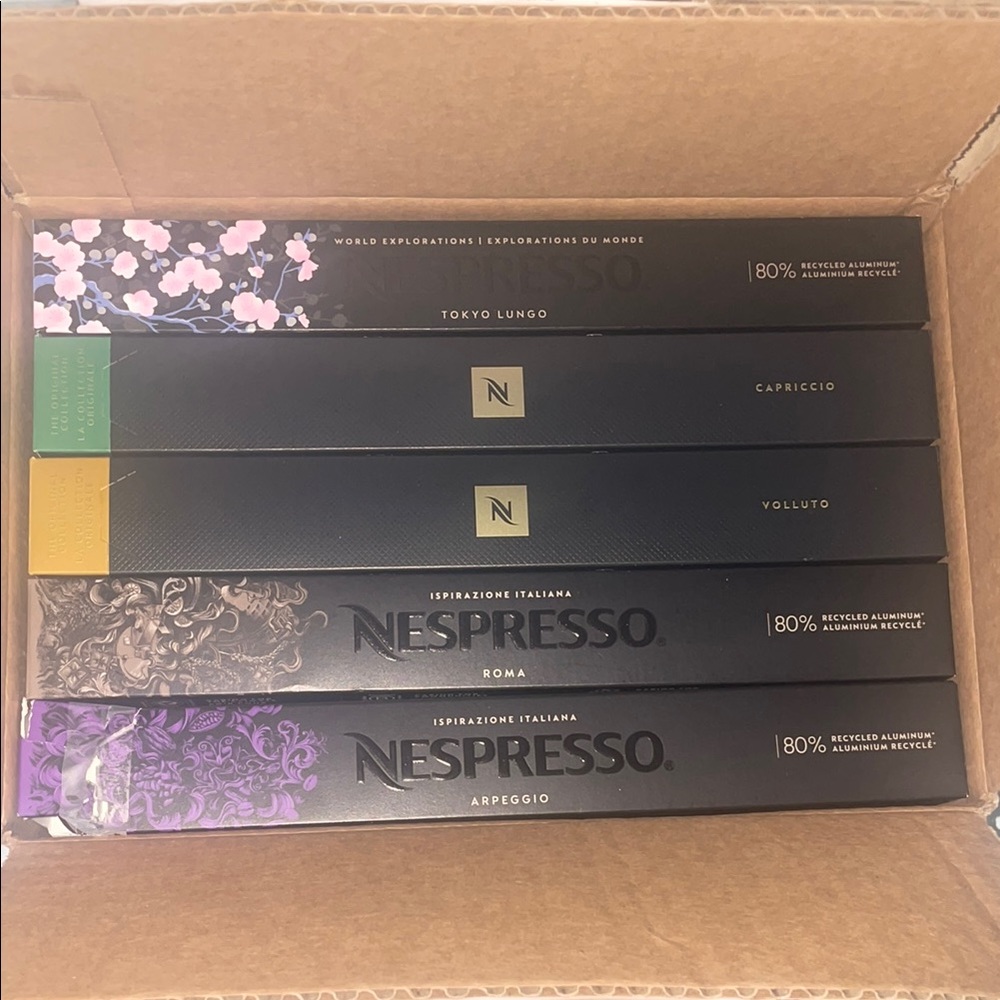 Nespresso Capsule Set with Floral and Geometric Designs